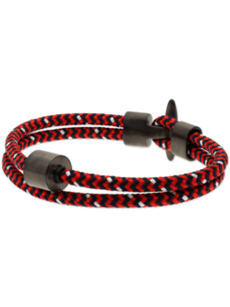 Tadblu as-armband - koord - rood en zwart