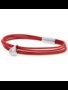 charm armband rood van Tadblu- zilver 